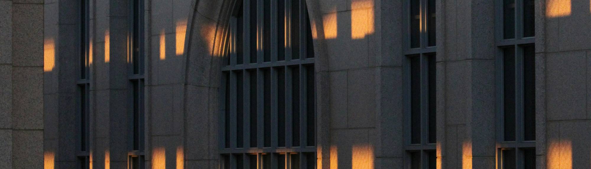 Ontario courthouse exterior with soft morning light, symbolising legal relief options
