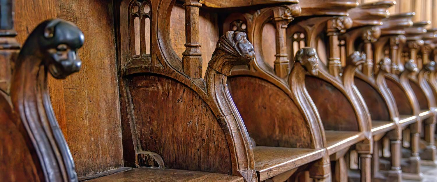 Canadian courtroom benches prepared for jury selection day